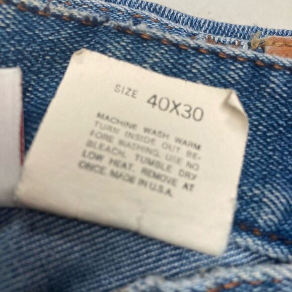 LONG HAUL Men’s Jeans‎ Size 40/30 Blue Hand Measures approx 38X27 - Picture 3 of 12